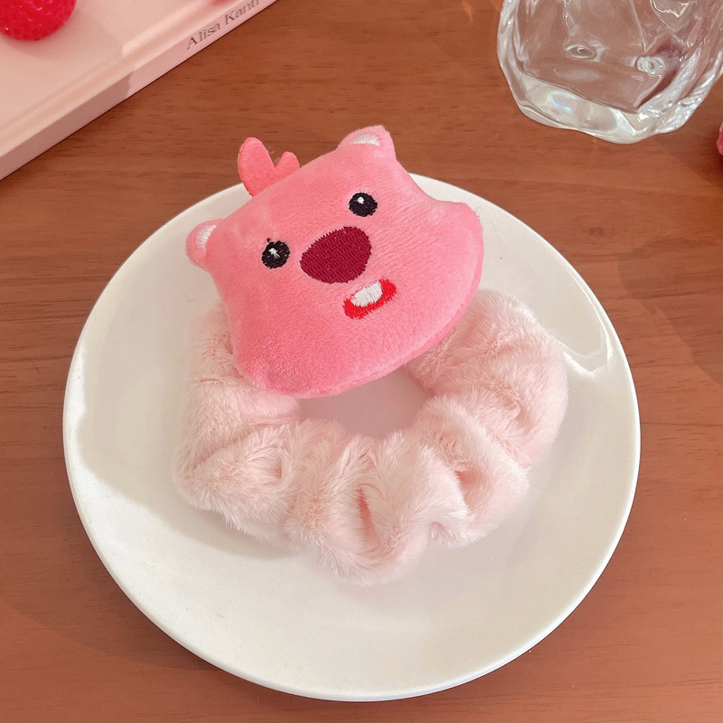 Loopyのビーバーはピンクのかわいいアニメ少女の髪の輪の前髪のクリップのBBの髪のクリップの後頭部のクリップを割ります。|undefined