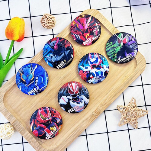 Masked Superman peripheral 01 gift seber blade king sword build anime two-dimensional student tinplate badge