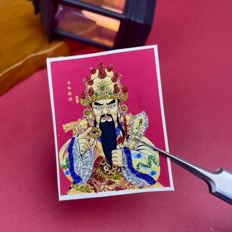 新款唐卡画芯彩金黑财神大黑天龙五爷白度母唐卡专用画布|undefined