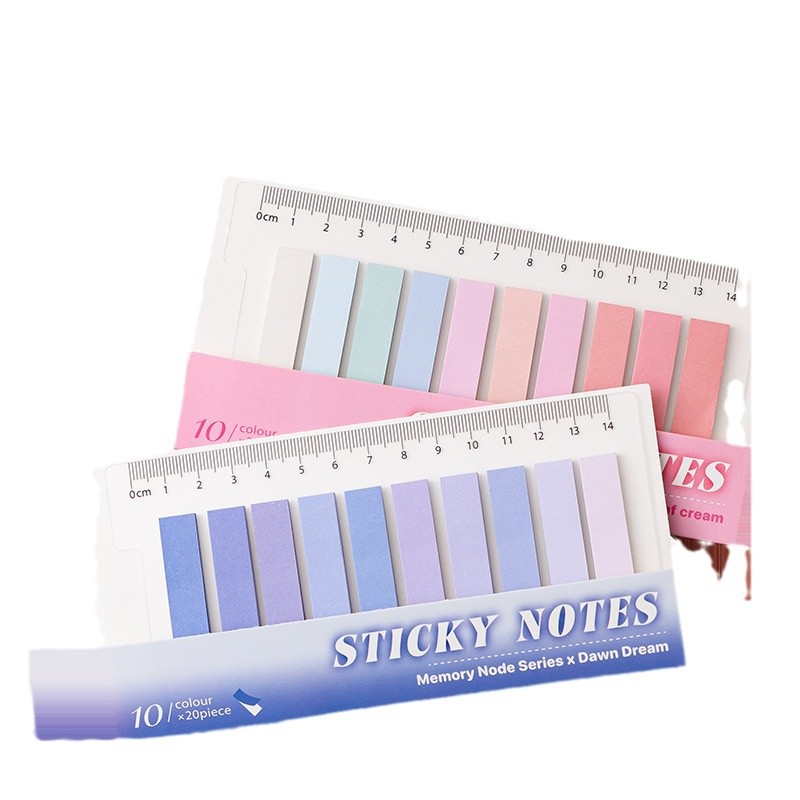 Post-it tablas de índice de barras para estudiantes de papel de notas de alto valor de cara pegatinas de papel de notas cuaderno se puede pegar