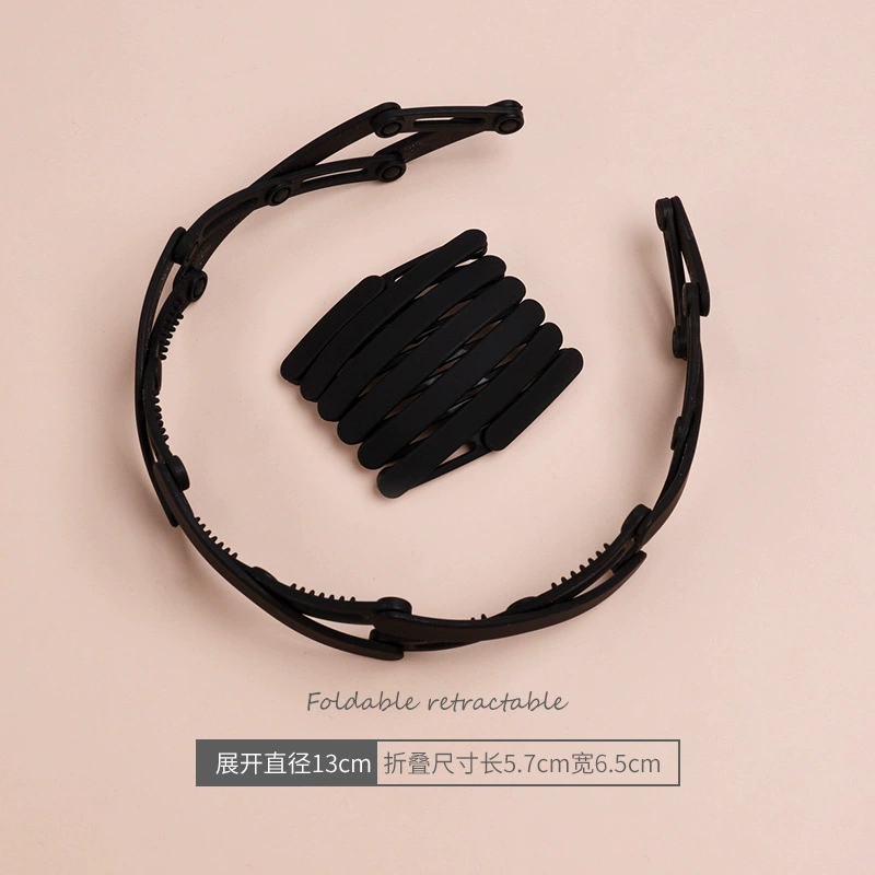 Телескопическая повязка на голову, невидимые складные бахромчатые нескользящие заколки для выхода, новая коллекция