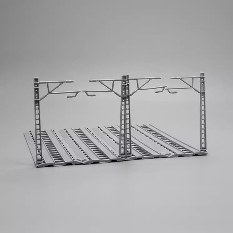 Modelo de vía de tren, juguetes de vías de tren ensamblables al por mayor, combinables libremente para la montaje de escenas.