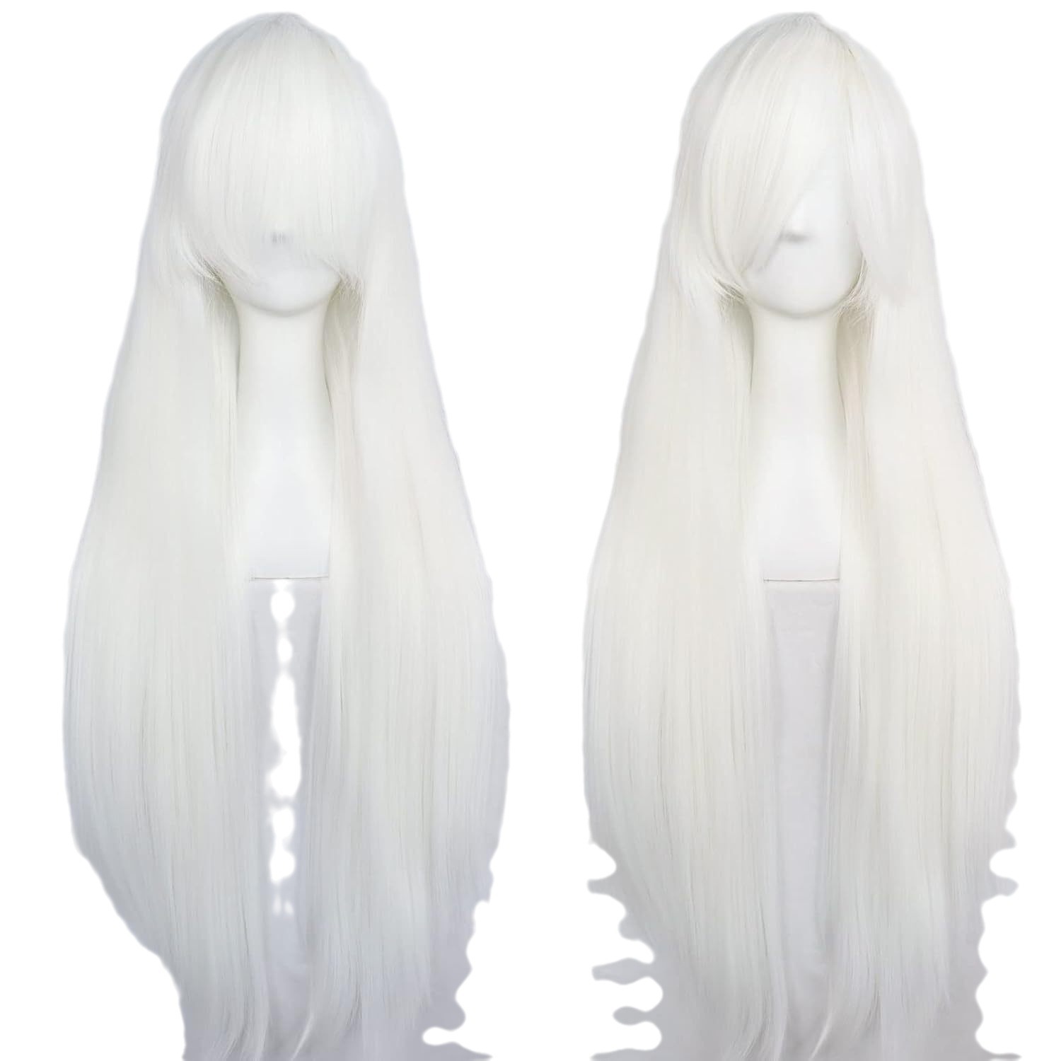 60cm Colorful Long Straight Hair Multi-Purpose Cosplay Wig High-Temperature Silk Synthetic Clip-in Anime Wig for Daily Use_voghion.com