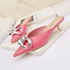 8001-3 in Europe and the sexy pointed show thin thin shallow mouth high-heeled shoes with thin web celebrity sandals with empty after sandals for women's shoes