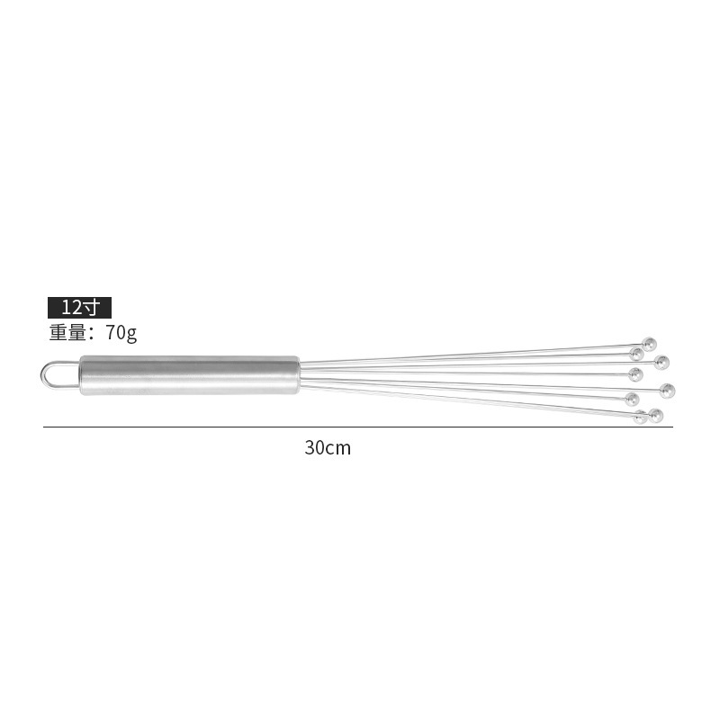 メーカー卸売り食品級ステンレス鋼玉玉玉泡立て器手動卵撹拌器家庭用台所用品