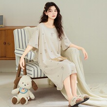 M-4XL�ļ��¿�Ī������˯��Ů����˯ȹ�г���Բ��������мҾӷ�