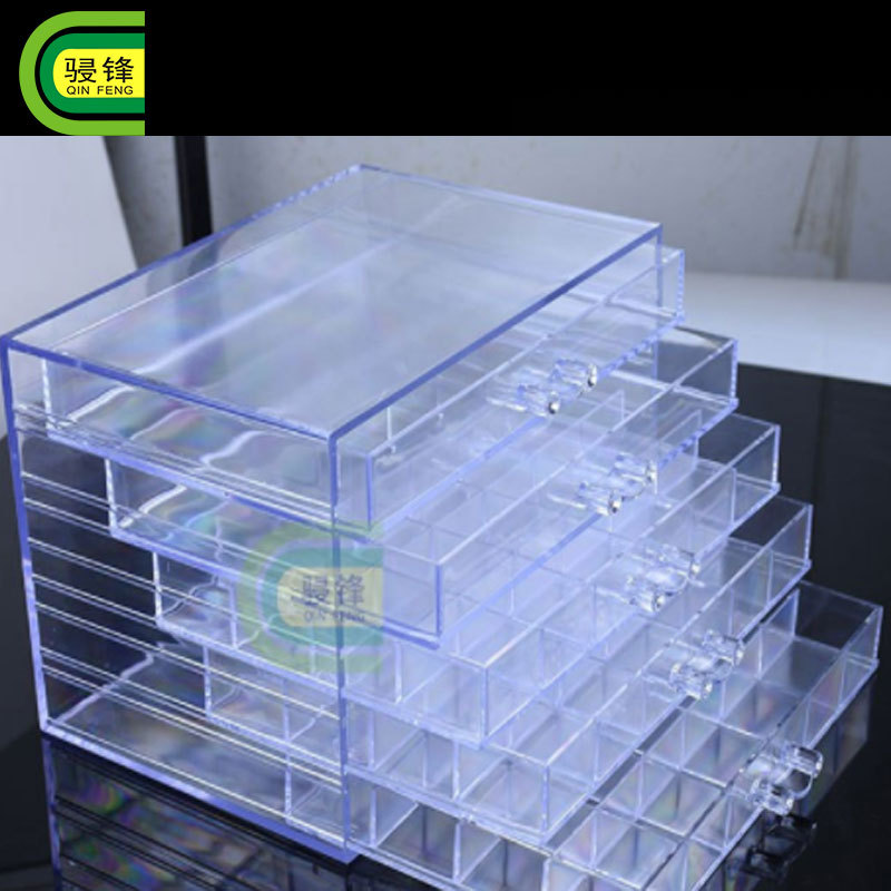 Nail art storage box jewelry classification box drill box acrylic 5-layer 120 drawer nail piece transparent thick large