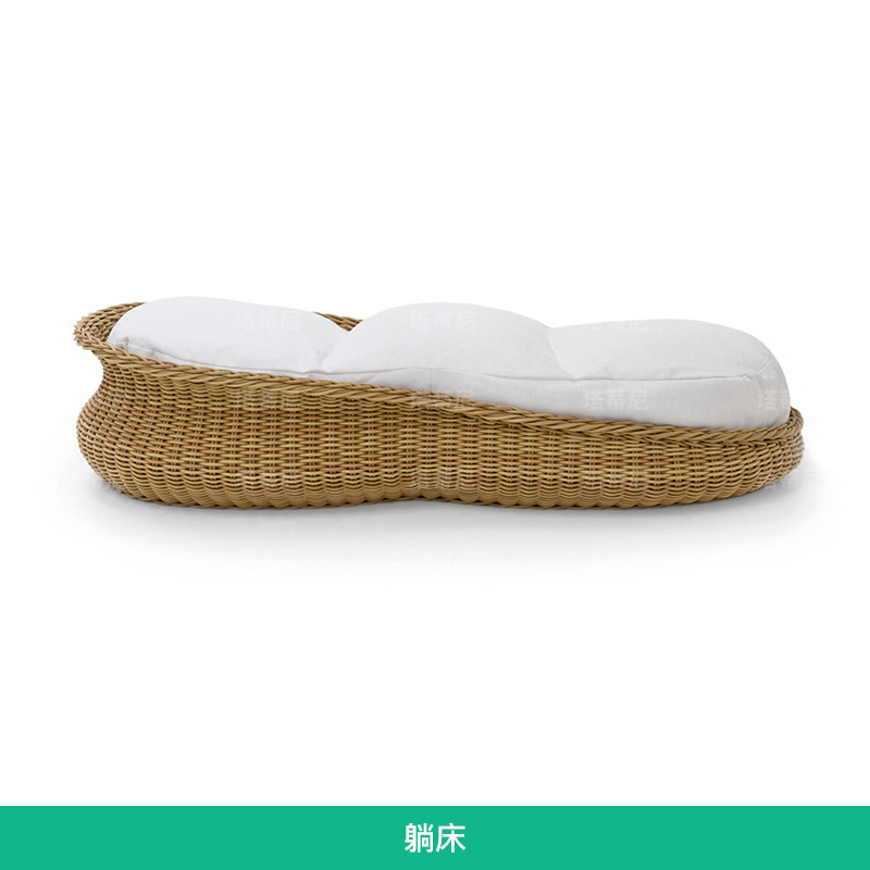 Conjunto de muebles de exterior de ratán para villa, patio, terraza, jardín, protección solar, sillón de aluminio para descanso al aire libre. image 9