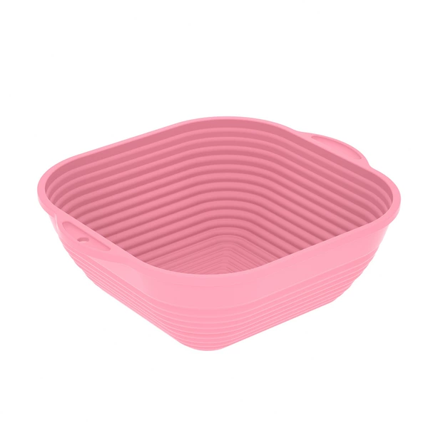 Square bread basket pink
