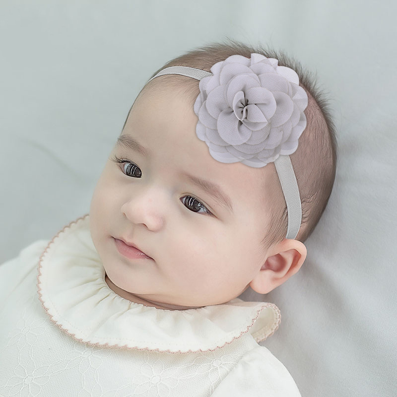 New Chiffon Flower Headband Baby Hair Accessories Wholesale Nihaojewelry display picture 5