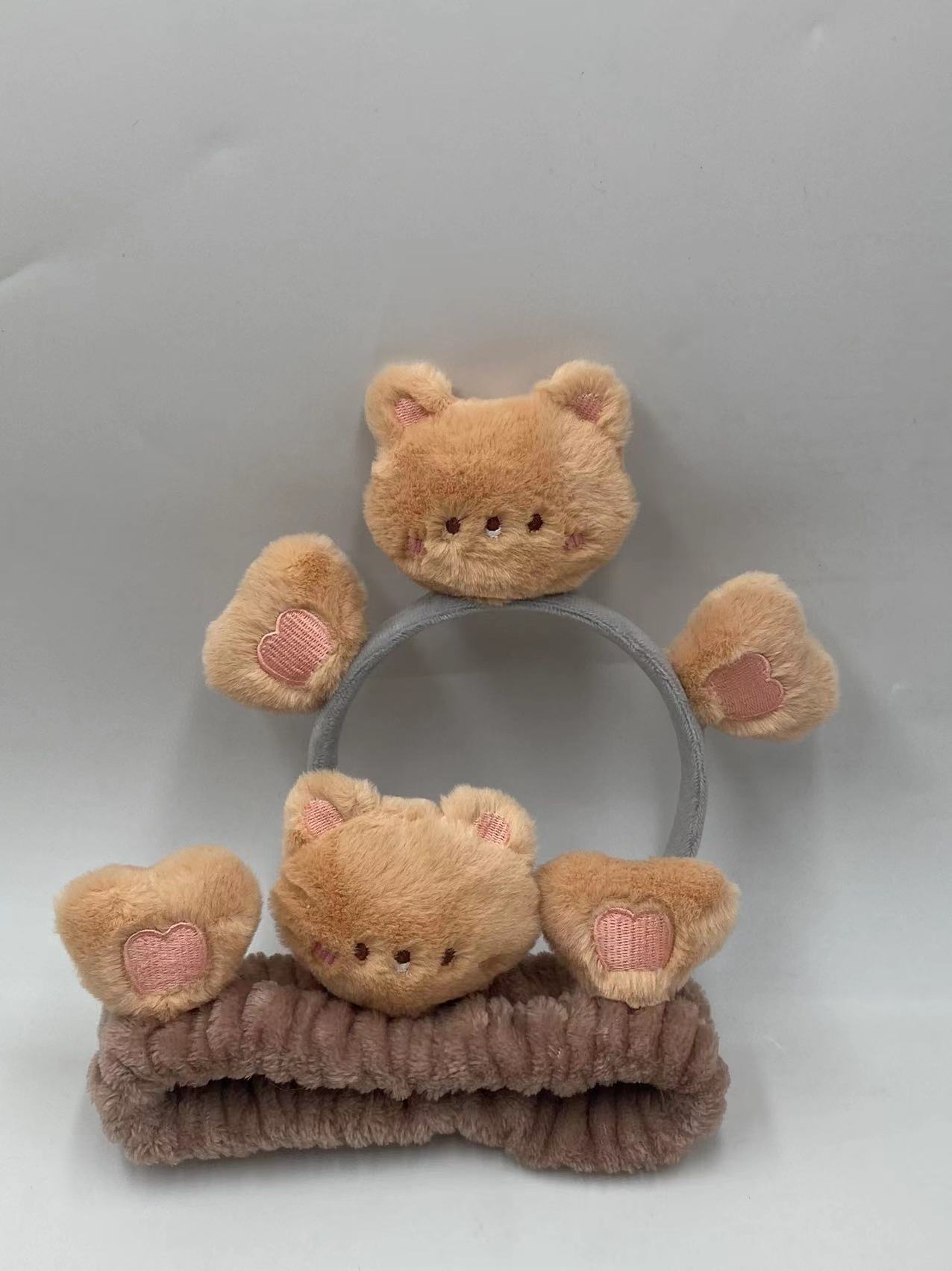 2023 celebridad estilo de dibujos animados lindo conejo oso Rana pato cara lavado maquillaje pelo banda diadema