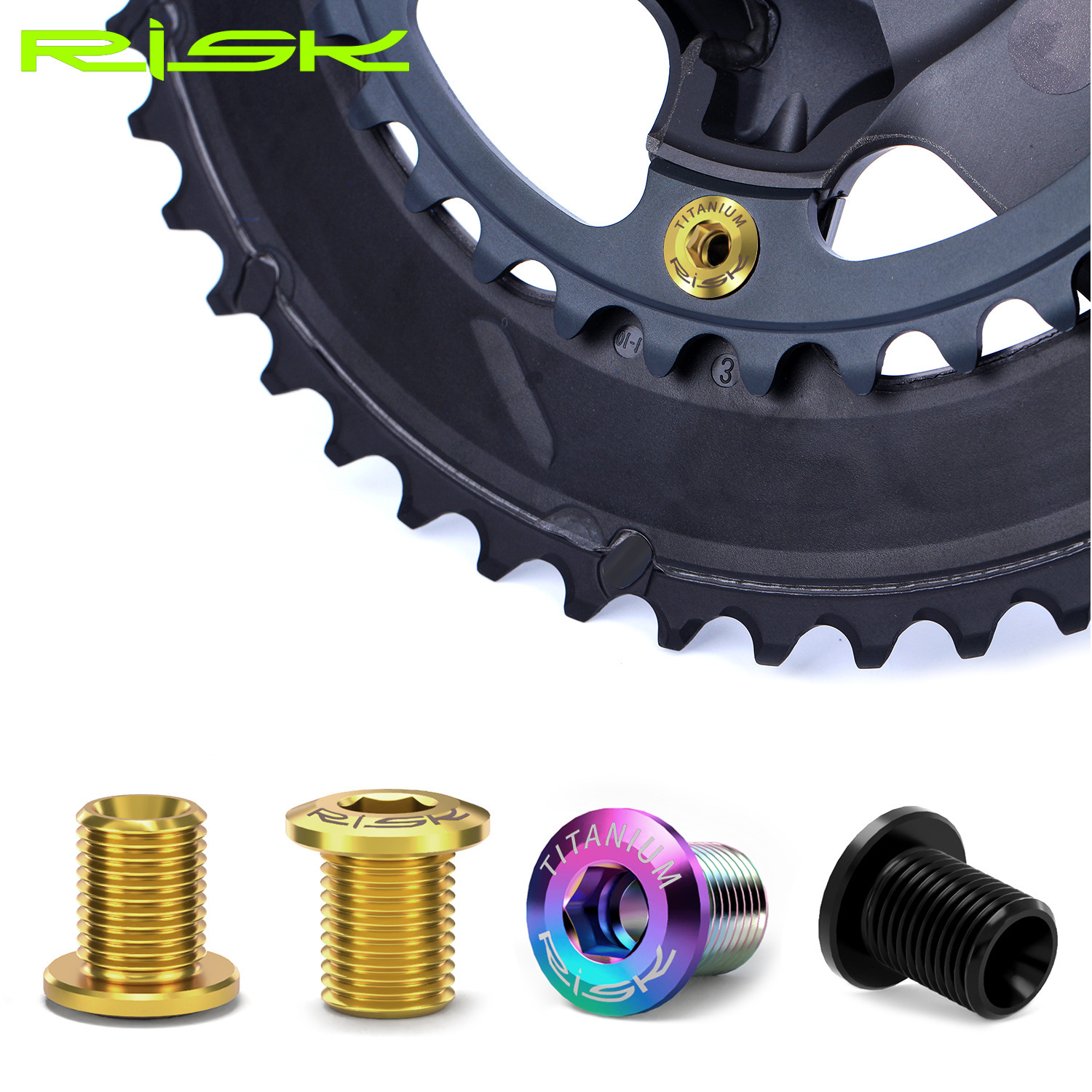 Risk Road Bike Titanium Alloy Chainring Bolts 105 Ut R8170 Da9000R9270 Kit Screws