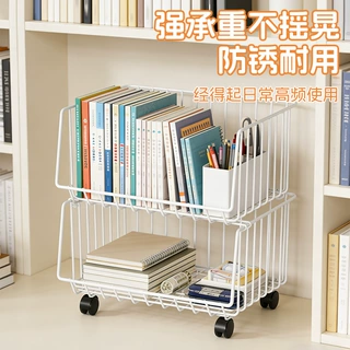 厨房收纳筐镂空铁艺收纳篮多层储物放蔬菜水果杂物带轮拉篮