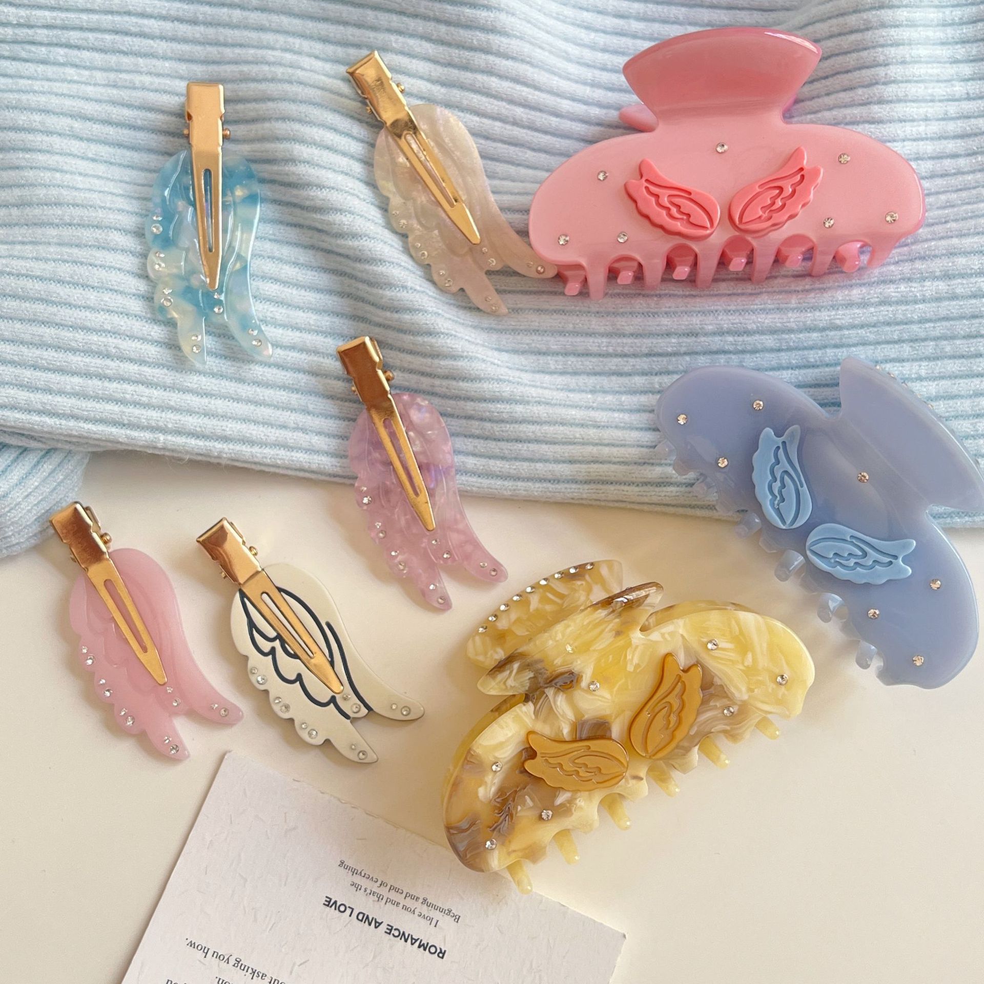 Women's Wings IG Style Sweet Acetic Acid Sheets Hair Clip Hair Claws display picture 1