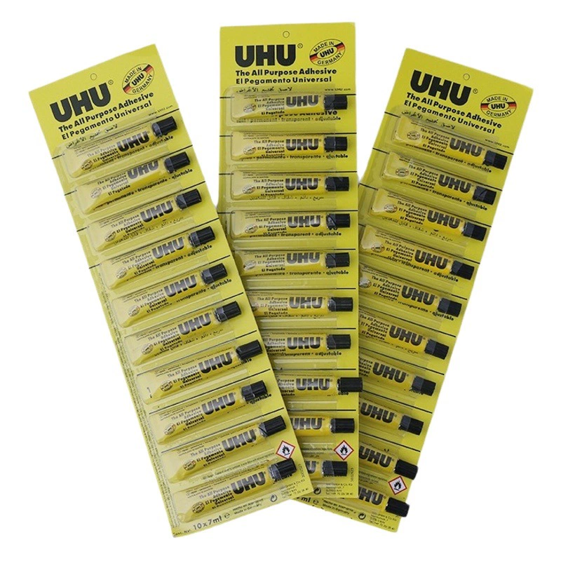 Германия UHU сильный универсальный клей ручная модель клей Керамическая Ткань Кожа Дерево прозрачный клей 35 мл
