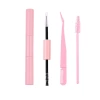 Fuchsia double-sided tweezers