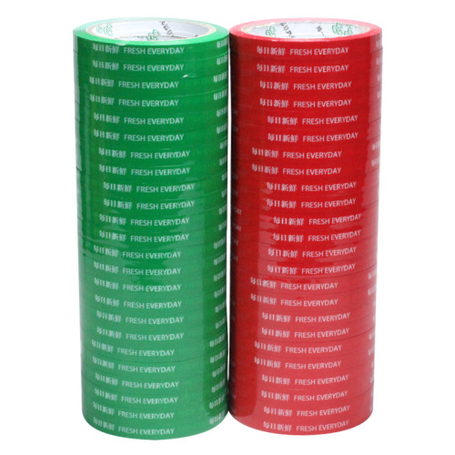 Vegetable Bundling Small Rubber Bands 100 Meters Supermarket General Red Printed Fruit and Vegetable Tying Tape Daily Fresh Tape