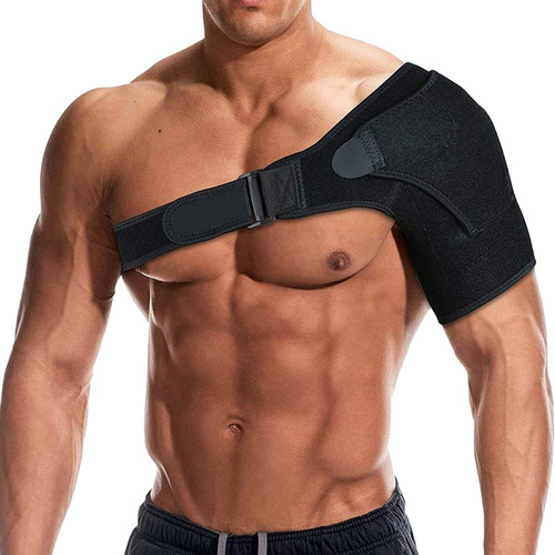 Amazon Breathable Pressure Exercise Shoulder Support with Adjustable Shoulder Strap, Unisex Fitness Shoulder Guard, Single Shoulder Anti-Trauma Protective Gear