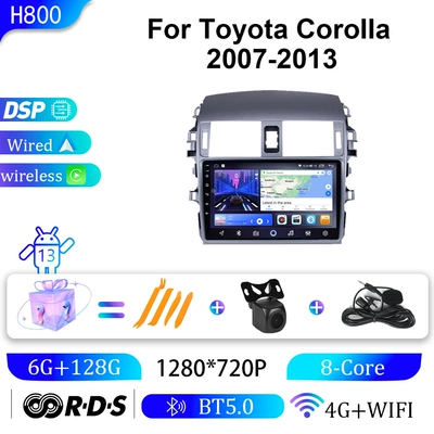 for Toyota 07-13 Corolla: DVD Navigation - 6g128g-9-inch