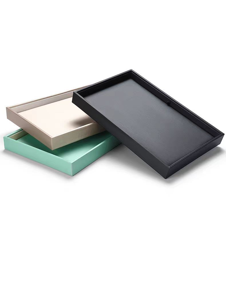 One-Piece Classification Leather Leather Wood Board Advanced Sense Square One-Piece