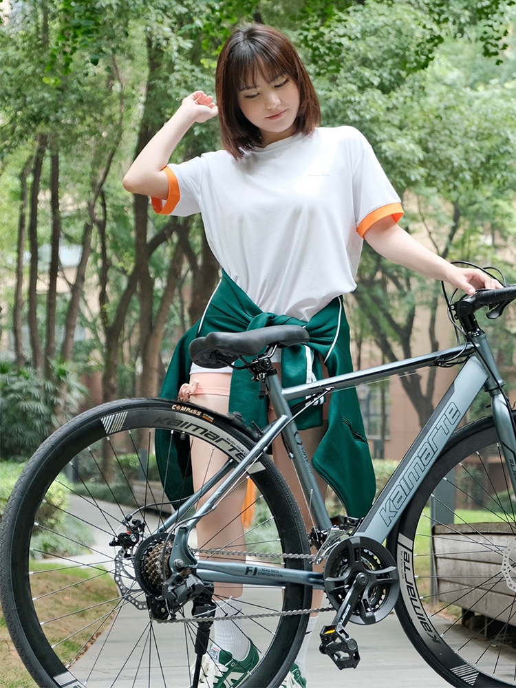 Fabricante Kemat Bicicleta de carretera Bicicleta de montaña con manita curva Freno de disco para adultos, hombres y mujeres, velocidad variable, carrera de ciclismo ligero