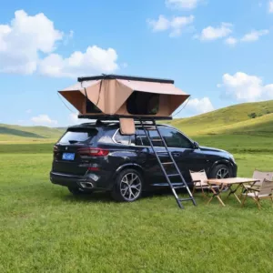 Aluminum Alloy Hard-Shell Roof Tent Hydraulic Outdoor Tent for Camping, Car-Mounted Tent for Rvs, Self-Driving Tours, and Home Use