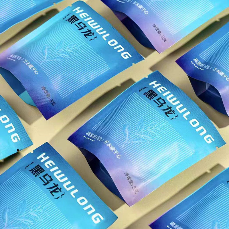 少批量彩印桃桃黑乌龙茶叶自立茶叶袋 5克水果茉莉花茶镀铝自封袋