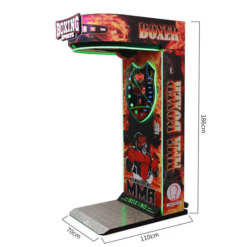 Máquina de Juego Operada con Monedas, Máquina de Boxeo para Adultos, Medidor de Fuerza de Puñetazo de Dragón, Máquina de Arcade de Boxeo, Máquina de Boxeo de Campeonato, Máquina para Aliviar el Estrés
