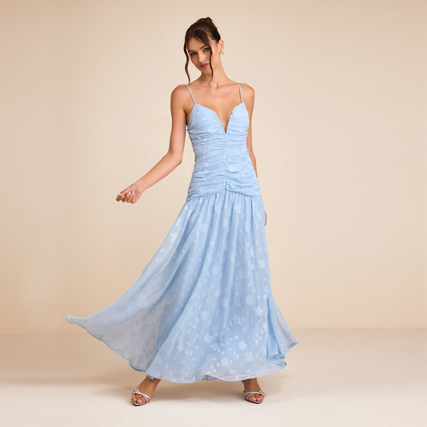 C7749 Aliexpress transfronterizo Amazon 2026 nuevo vestido de vacaciones de estilo francés de flores elegante