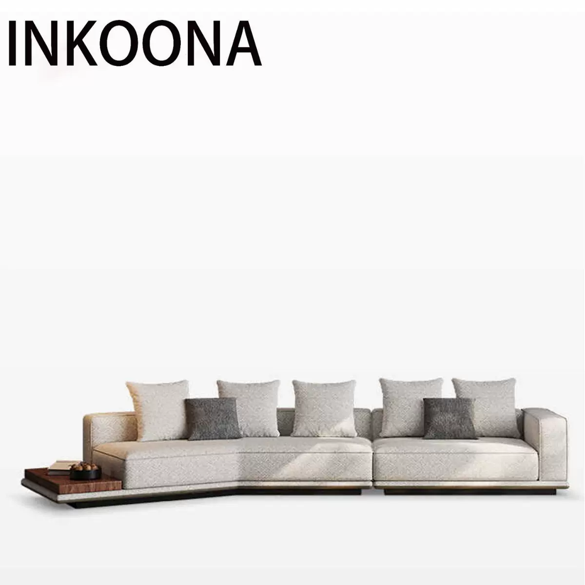 INKOONA地平线布艺沙发别墅大平层客厅意大利设计师意式极简沙发