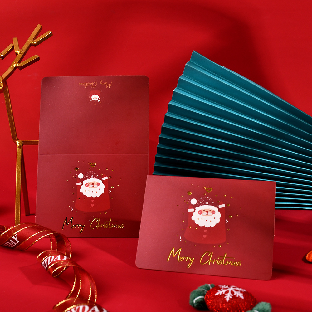 Amazon Hot Sale Navidad tarjetas de felicitación inswind festivales tarjetas de felicitación de negocios tarjetas de regalo de acompañantes de alto nivel
