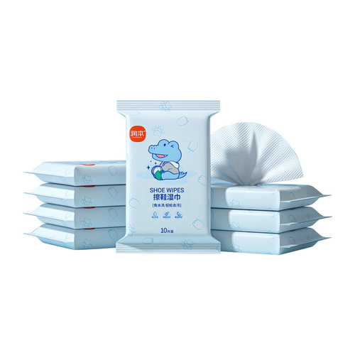 Runben Shoe Shine Wipes White Shoe Cleaning Agent Portable No-Wash Sports Shoe Cleaner Stain Removal Wholesale