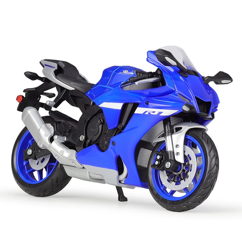 Yamaha, реалистичный металлический гоночный автомобиль, масштаб 1:12, 2022