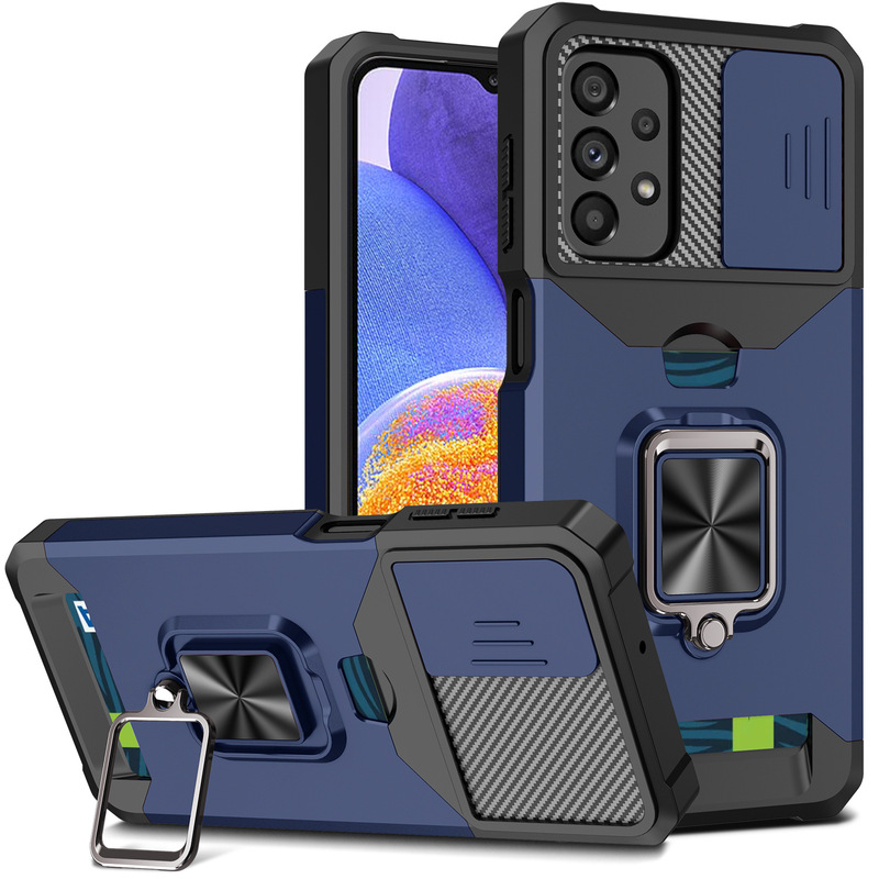 For Samsung A55 Card Push-pull Phone Case S23ultra All-inclusive A15 Bracket A54 Drop-resistant A34 Protective Case For Samsung A55 Card Push-pull Phone Case S23ultra All-inclusive A15 Bracket A54 Drop-resistant A34 Protective Case