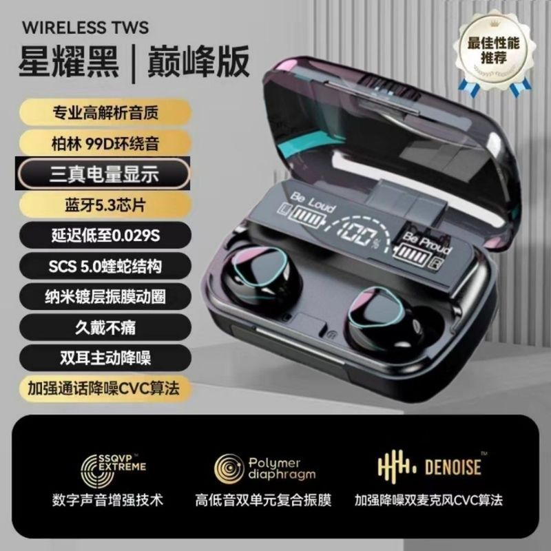 クロスボーダー爆金卸売り充電可能な無線bluetoothイヤホン長航続騒音低減専用ヘッドセットbluetoothイヤホン|undefined