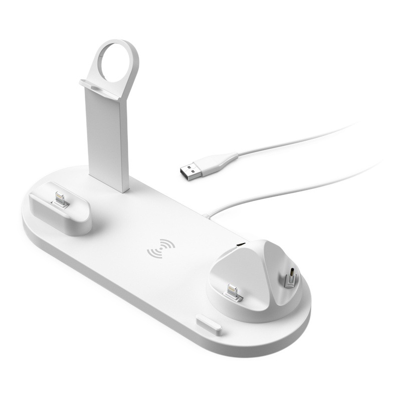 La fábrica suministra el cargador inalámbrico cinco-adentro-uno para la carga rápida inalámbrica del reloj 15W DE LAS auriculares del teléfono móvil iPhone14