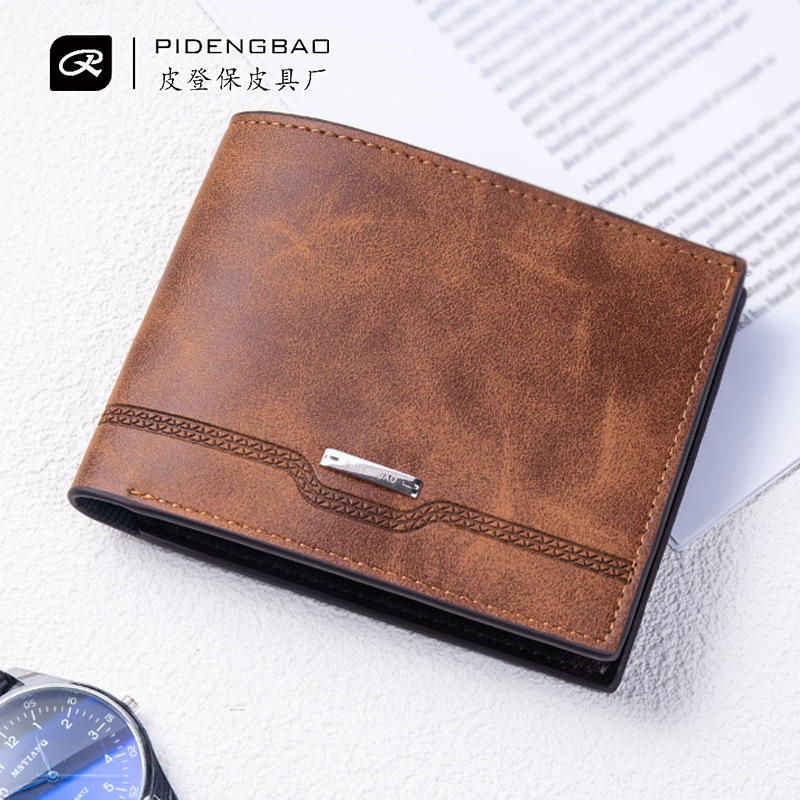 2026 New Men's Wallet Thin Style 80% off Casual Fashion Business Youth Pu Leather Multi-Card Slot Coin Holder