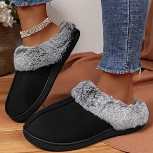 Z 55620 Furry Slippers Winter Warm Home ë�ڷ�����Ь �羳��