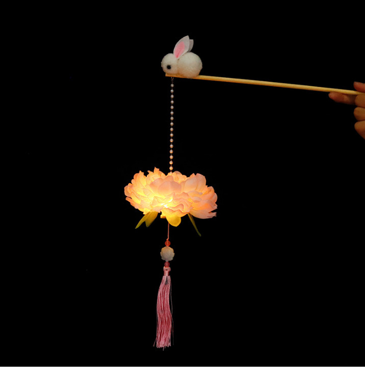 中秋節の新作蝶型花灯、お祭りの雰囲気を演出する光る手持ち写真撮影用アクセサリー、屋台卸売、国潮ランタン|undefined