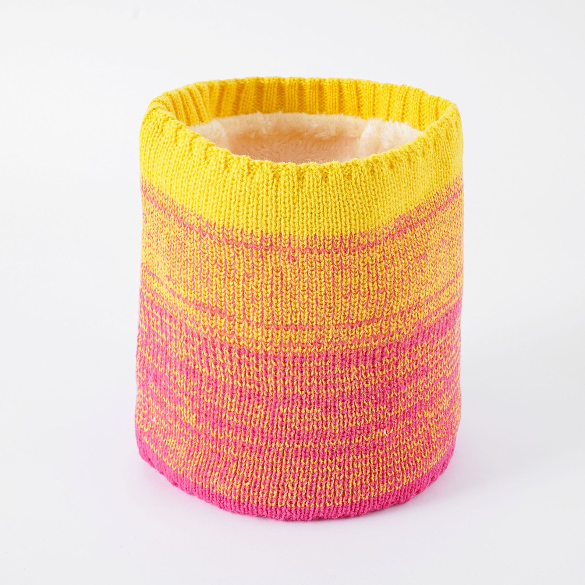 Protección del cuello Cubierta del cuello de la bufanda de invierno de punto forrado de lana engrosada sin corbata jersey de los hombres ciclismo cálido protección del cuello trasero