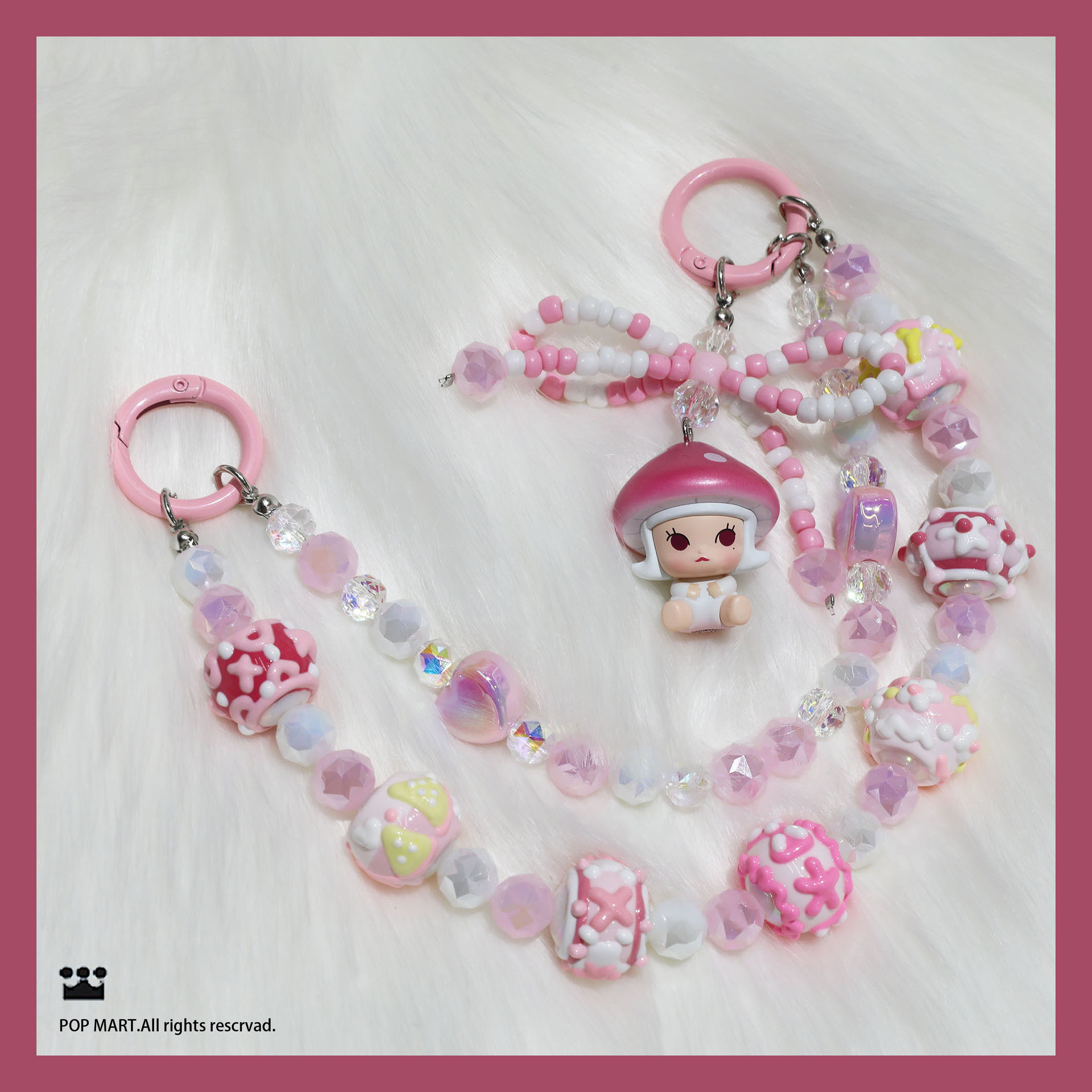 더블 체인-버섯 시리즈-몰리 핑크