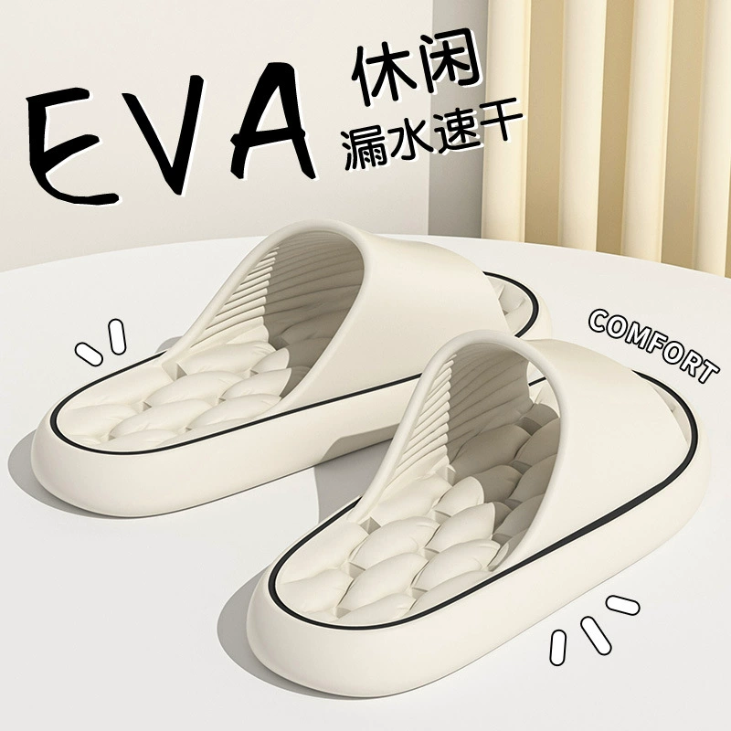 Оптовые трансграничные популярные мужские сандалии для всех сезонов, летние, домашние и домашние, бесшумные, протекающие, быстросохнущие, нескользящие тапочки для ванной комнаты.