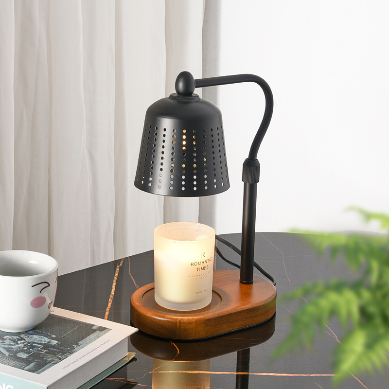 創意香薰燈融蠟燈蠟燭香氛融燭燈床頭暖燈北歐擴香裝飾可升降定時