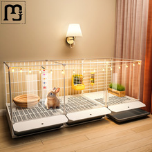 炫恺透明观赏兔子笼子家用室内专用大号自动清粪小兔笼养兔宠物兔