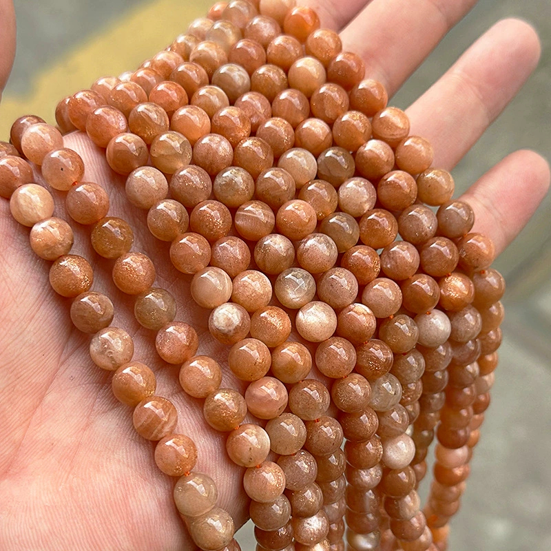 Натуральные золотые солнечные бусины, старые золотые бусины с оранжевым лунным камнем, свободные бусины, браслет «сделай сам», ожерелье, аксессуары для бисера ручной работы