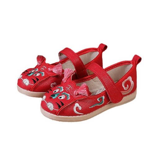 Fairy Chinese folk dance hanfu shoes shoes costume costumes embroidered shoes hanfu with shoes ancientry tiger head embroidered shoes to restore ancient ways