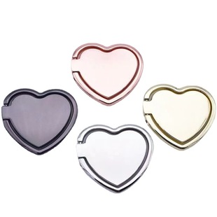 Love ring bracket desktop lazy bracket gift mobile phone bracket peach heart ring buckle printing LOGO
