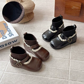 童皮鞋;童皮靴;童棉鞋