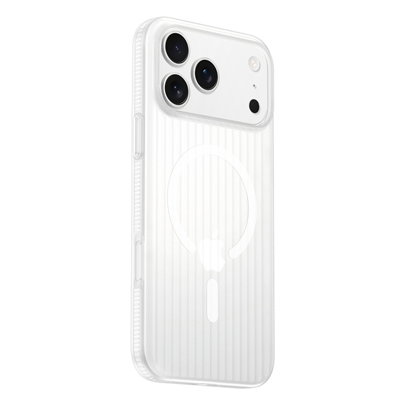 适用iPhone17pro手机壳瓦楞防滑条苹果16pro冰雾磁吸防摔15保护套|undefined