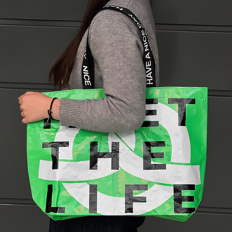 Bolsa de tejido de red, bolsa de mano, bolsa de hombro, bolsa de piel de serpiente, bolsa de almacenamiento portátil de gran capacidad.